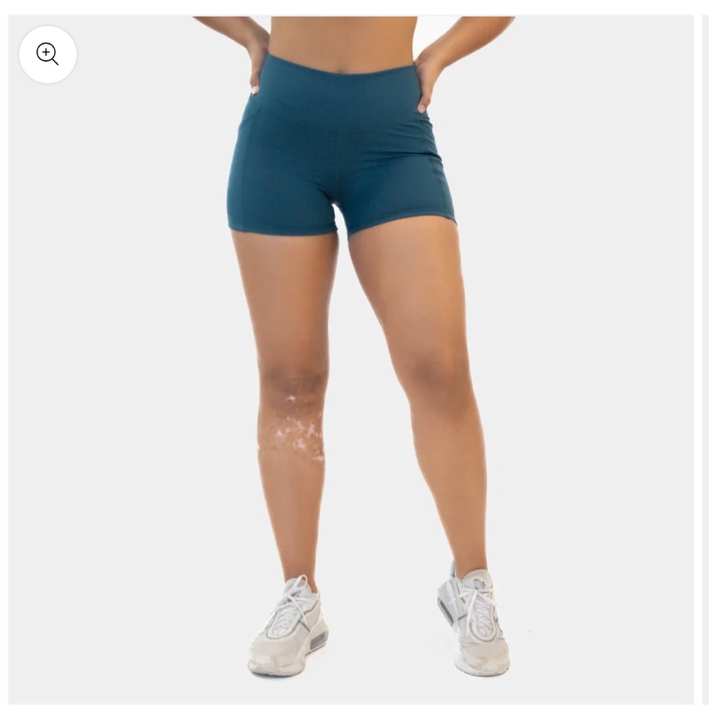 BLUE COMPRESSION SHORTS